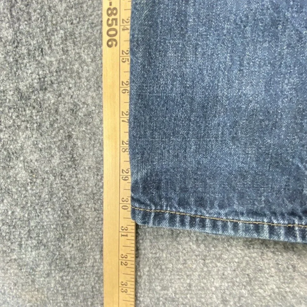 Levi's 514 Slim Straight Men 29x30.5 Blue Denim Distressed Fade Streetwear  Work
